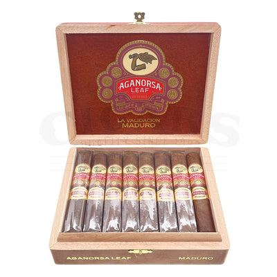 Aganorsa Leaf La Validacion Maduro Gran Robusto Open Box