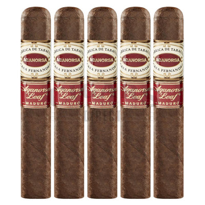 Aganorsa Leaf Maduro Robusto Extra 5 Pack