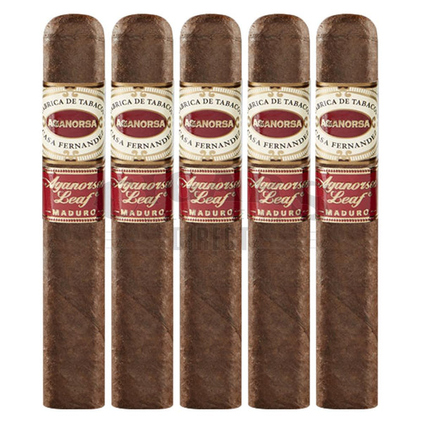 Aganorsa Leaf Maduro Robusto Extra 5 Pack