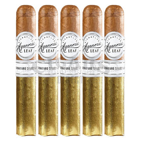 Aganorsa Leaf Signature Selection Robusto 5 Pack