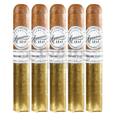 Aganorsa Leaf Signature Selection Robusto 5 Pack