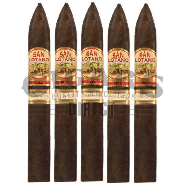 AJ Fernandez San Lotano The Bull Torpedo 5 Pack