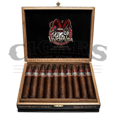 AJ Fernandez Viva La Vida Torpedo Open Box
