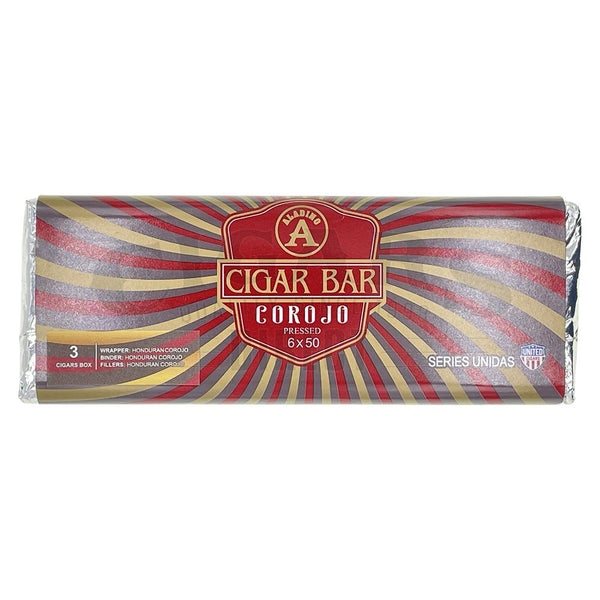 Aladino Ciga Bar Corojo Pressed Toro by United Cigars Sideways Front