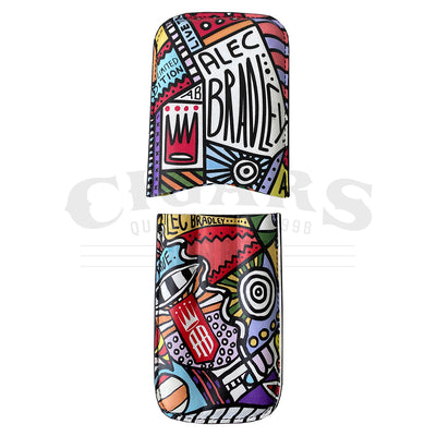 Alec Bradley 3 Cigar Leather Case in Color Open