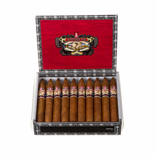 Alec Bradley American Classic Blend Torpedo Box Open