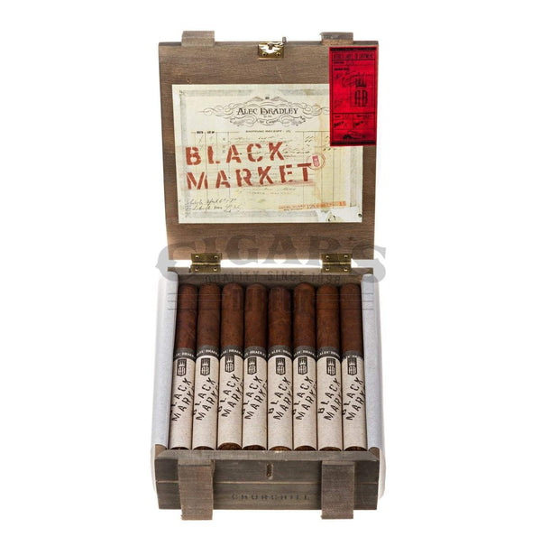 Alec Bradley Black Market Churchill Box Open