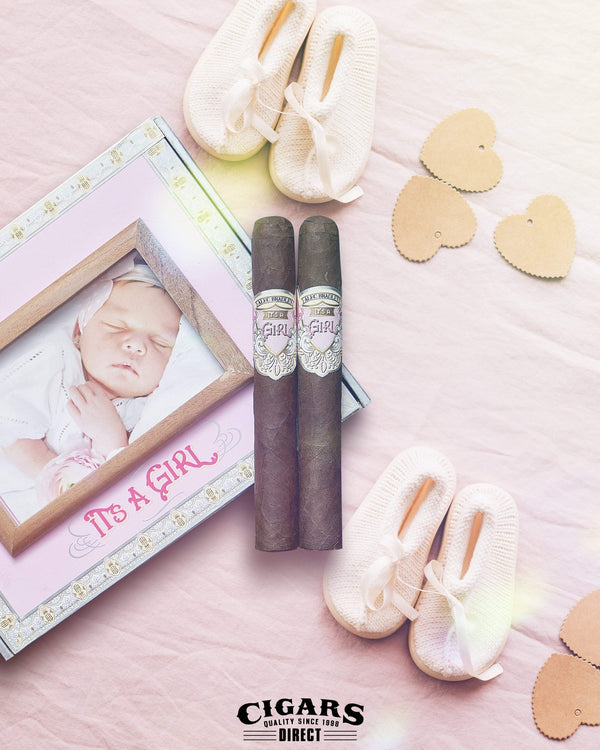 Alec Bradley its a Girl Pink Box Art Work
