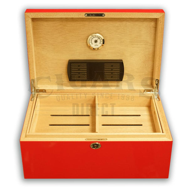 Candy Apple Red 100 Count Humidor Open