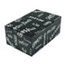 Graffiti Black and White 100 Count Humidor Closed Angle View