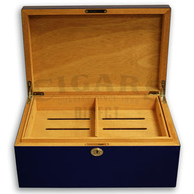 Midnight Black 100 Count Humidor Open