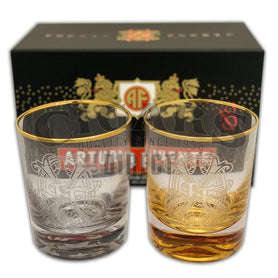 Arturo Fuente A Tribute To A Father And His Son Sampler Rocks Glasses and Box