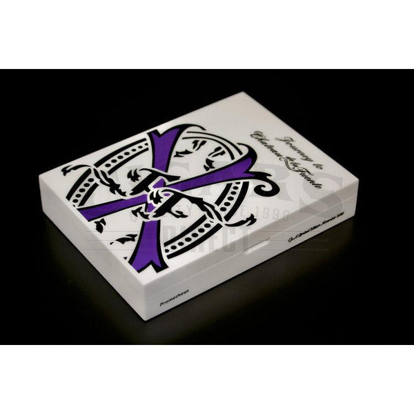 Arturo Fuente Aged Selection 2021 Opus6 Travel Humidor and Cigars White Angled View