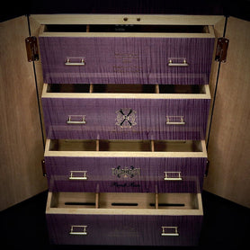 Arturo Fuente Aged Selection 2021 Limited Edition OpusX Purple Rain "Dream" Humidor Open Drawers