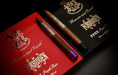 Arturo Fuente Aged Selection Ffox Heaven And Earth Purple Rain And Rare Black Boxes Side By Side