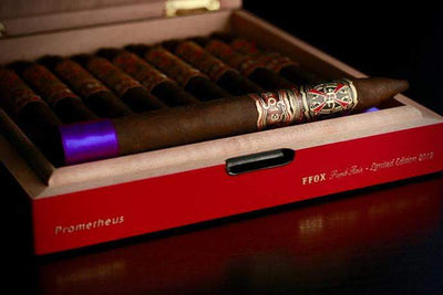 Arturo Fuente Aged Selection Ffox Heaven And Earth Purple Rain Red Box Closed Cigars