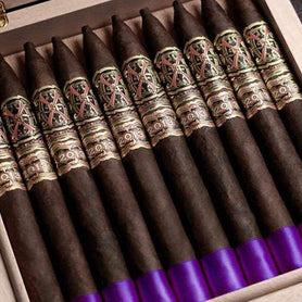 Arturo Fuente Aged Selection Ffox Heaven And Earth Purple Rain Red Box Open