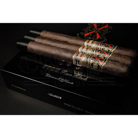 Arturo Fuente Aged Selection FFOX Heaven and Earth Rare Black Double Corona Closed Box with Cigars on Top