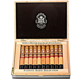 Arturo Fuente Don Carlos Edicion De Aniversario Double Robusto Box Open