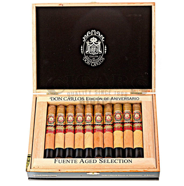 Arturo Fuente Don Carlos Edicion De Aniversario Double Robusto Box Open