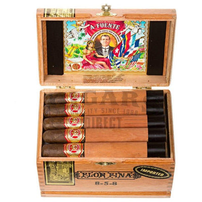 Arturo Fuente Gran Reserva Flor Fina 858 Sungrown Box Open