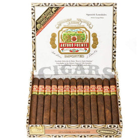 Arturo Fuente Gran Reserva Spanish Lonsdale Maduro Box Open