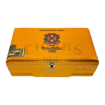Arturo Fuente Opus X Rosado Oro Oscuro Super Belicoso Close Box