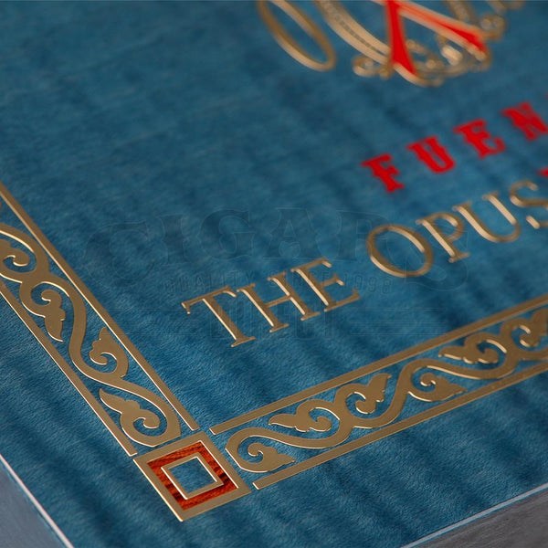 Arturo Fuente The Opusx Society El Azul Humidor Corner Detail
