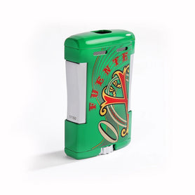 The OpusX Society Green Table Top Lighter Front View