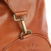 The OpusX Society Italian Leather Duffle Bag Camel Side Clasp