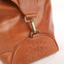 The OpusX Society Italian Leather Duffle Bag Camel Side View