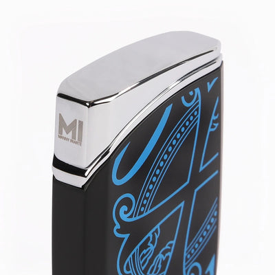 The OpusX Society J30 Blue Lighter Manny Iriarte Logo