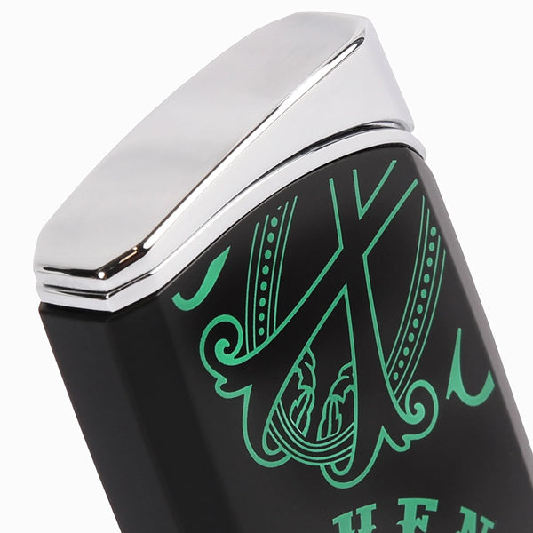 The OpusX Society J30 Green Lighter Top View