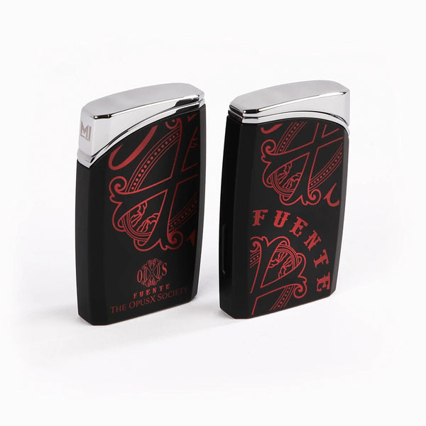 The OpusX Society J30 Red Lighter Front and Back