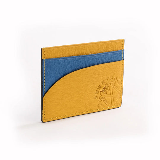 The OpusX Society Yellow and Blue Credit Card Holder