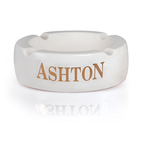 Ashton 4 Cigar White Ceramic Ashtray