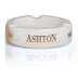 Ashton 4 Cigar White Ceramic Ashtray Small