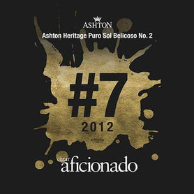 Ashton Heritage Puro Sol Belicoso No.2 2012 No.7 Cigar of The Year