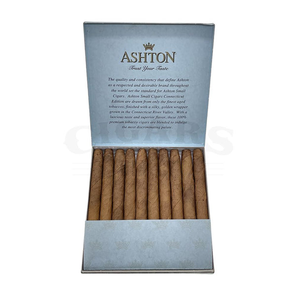 Ashton Small Cigars Cigarillos Connecticut - Blue Box Pack of 10