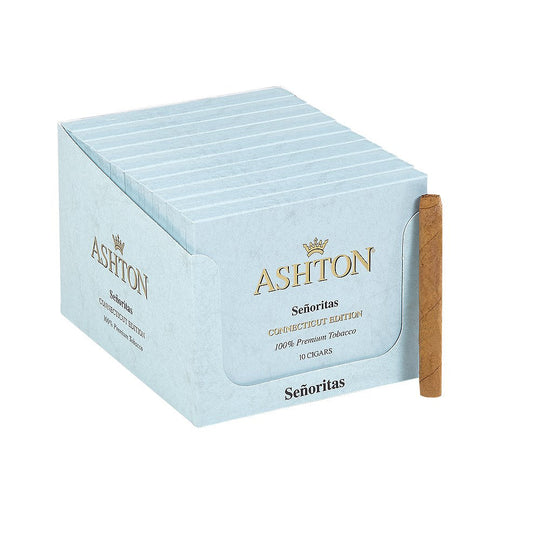 Ashton Small Cigars Senoritas Connecticut - Blue Box
