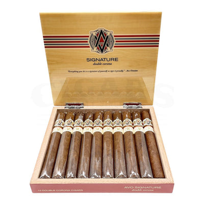AVO Signature 30 Years Double Corona Open Box