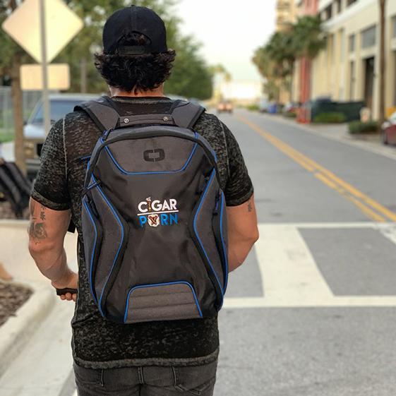 Cigar Pxrn Backpack Black and Blue