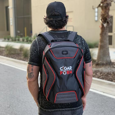 Cigar Pxrn Backpack Black and Red