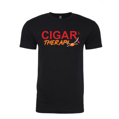 Black CIGARx Mens Football Edition with Swords Crew Neck T-Shirt