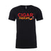 Black CIGARx Mens Football Edition with Swords V-Neck T-Shirt