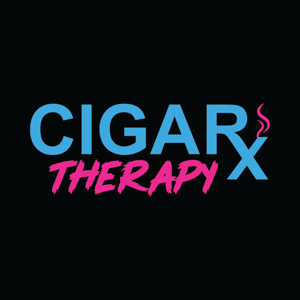Black CIGARx Mens Miami Edition with Pink and Blue Crew Neck T-Shirt Logo