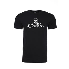 Black with White Cigarlife Mens Crew Neck T-Shirt