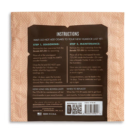 Boveda 50-Count Humidor Starter Kit Back