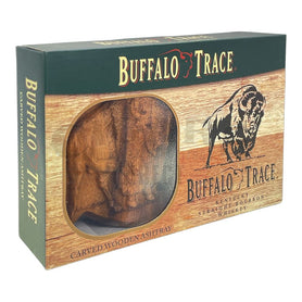 Buffalo Trace Wood Ashtray in Box Angled