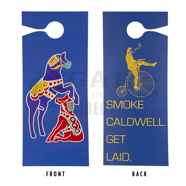 Caldwell Blue Get Lid Blowing Horse Door Hanger